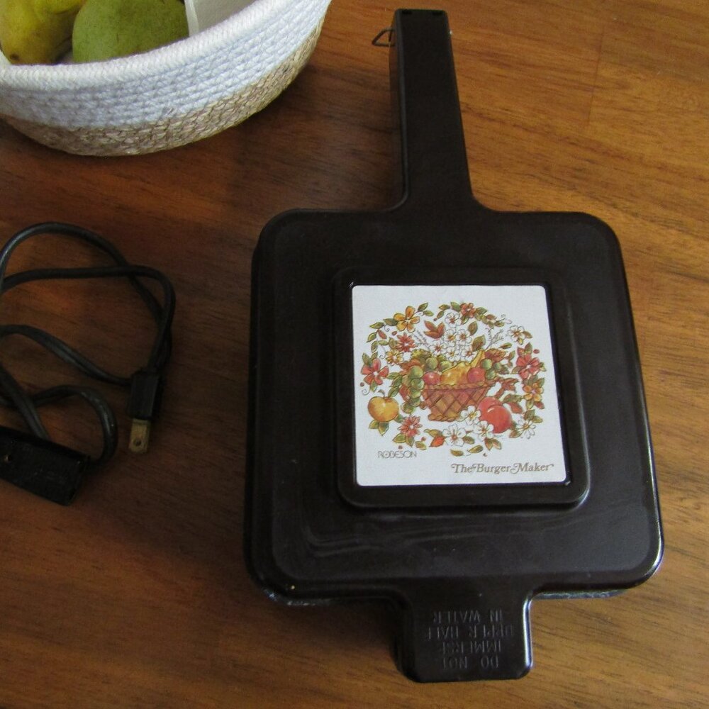 Robeson The Burger Maker by RO 1901 Single Burger Maker Electric Vintage